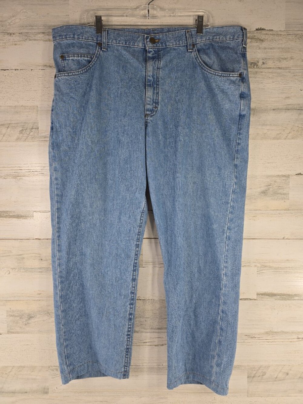 VINTAGE LL BEAN JEANS MEN'S SIZE 42x29 (ACT MEASUR) STRAIGHT LEG MEDIUM WASH VGC